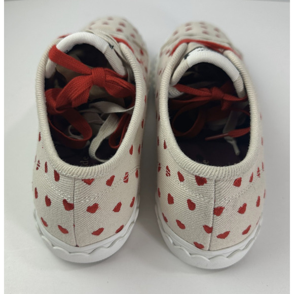 Kate Spade New York Vale Sneakers Red Heart Embroidered Canvas Shoes EUC Size 9 - Picture 12 of 15